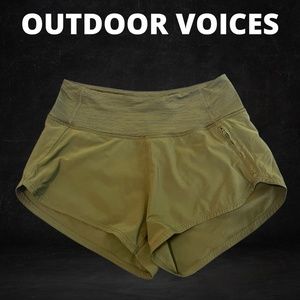 Outdoor Voices Green Hudson Shorts